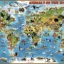 Puzzle harta animalelor 300 piese